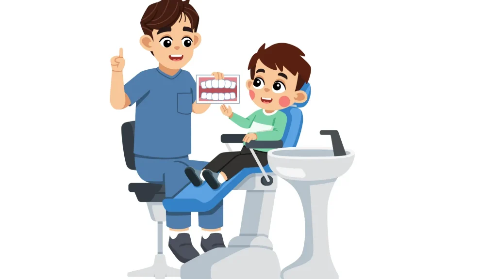 Borneo Hospital showing tips for kids dental care to prevent cavities.