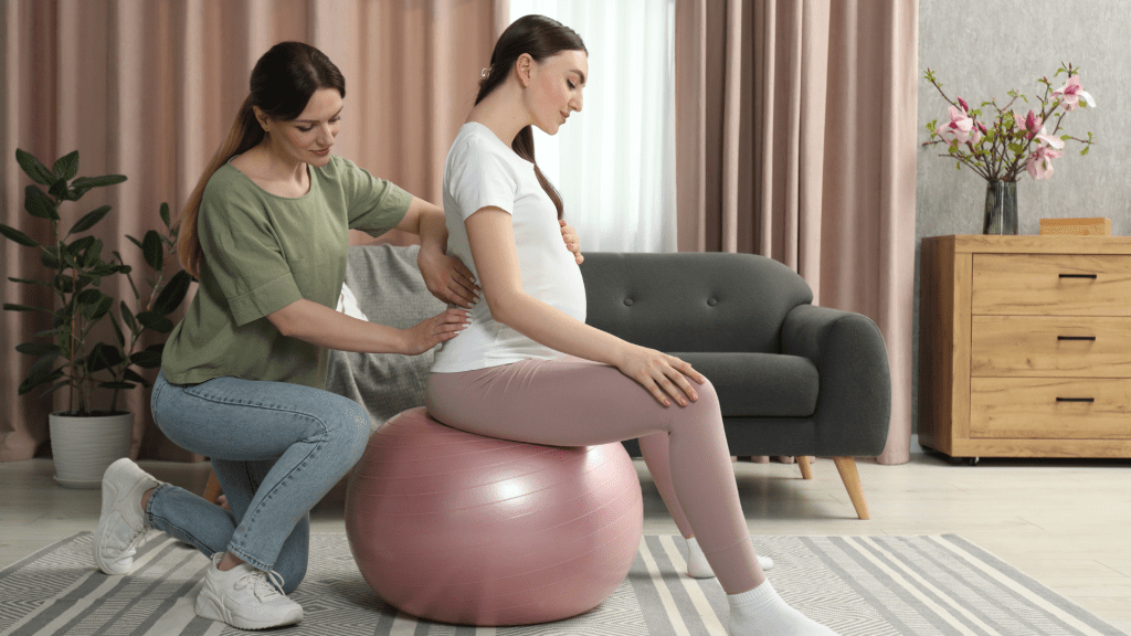 natural pain relief methods like breathing techniques, massage, and changing positions.