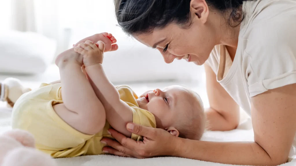 A key baby milestone in child development.